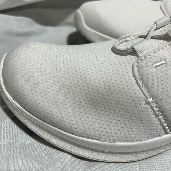 White Ryka Bungee Slip on Renew Recovery Sneaker - Picture 3 of 6